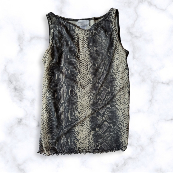 VINTAGE Snake skin print tank - Picture 1 of 4